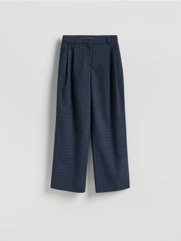 Reserved - Штани в клітку - темно-синій - 351GF-59X