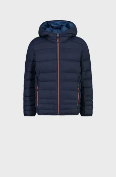 Детская темно-синяя куртка JACKET FIX HOOD TAFFETA Синий 128 CMP 34Z3294-N950