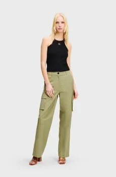 Женские оливковые карго CARGO PANTS Оливковый 42 Karl Lagerfeld A2W10028
