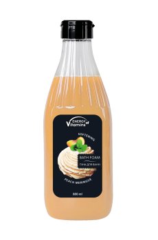 Успокаивающая пена для ванны ENERGY of Vitamins Peach Meringue, 800 мл