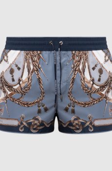 Шорты для плавания в брендовый принт
