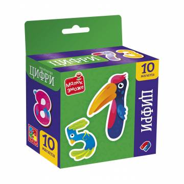 Магнитная игра Vladi Toys Цифри, 10 магнитов, от 3 лет (VT3106-37) Магнитная игра Vladi Toys Цифри, 10 магнитов, от 3 лет (VT3106-37)