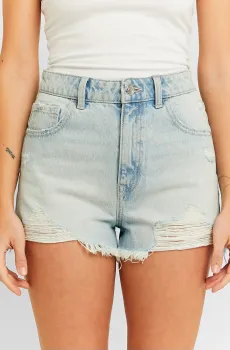 Женские голубые джинсовые шорты Голубой 40 Tally Weijl SSHDEMOMO3