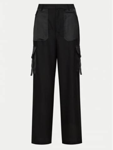 DKNY Штани з тканини P3JKNV51 Чорний Straight Leg DKNY Штани з тканини P3JKNV51 Чорний Straight Leg