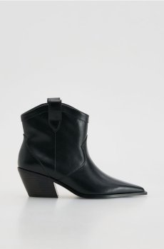 Reserved - Шкіряні черевики на підборах - чорний - 798FE-99X