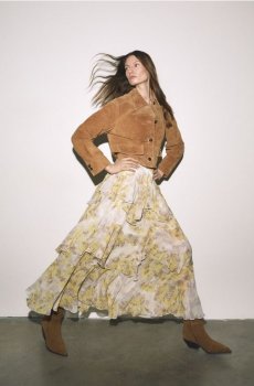 Reserved - Замшеві черевики на підборах - золотисто-коричневий - 913FF-82X