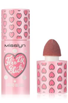 Жидкие румяна для лица Misslyn Flirty Blush Liquid Blush 13 Warm Mauve, 7.3 мл