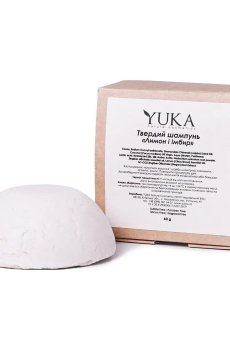 Твёрдый шампунь для волос Yuka Лимон и Имбирь, 60 г