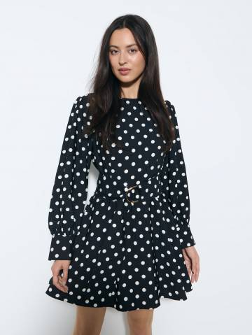 Mohito - Сукня міні в горошок - чорний - 36
