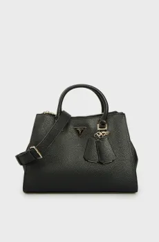 Женская черная сумка CRESIDIA SOCIETY SATCHEL Черный ONESIZE Guess HWBG9349070