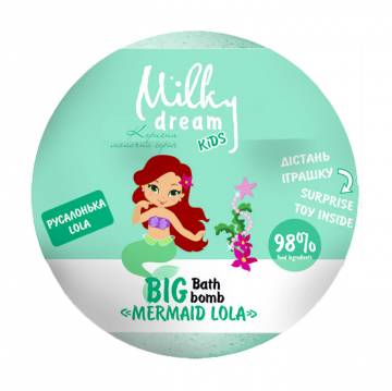 Детская бомба для ванн Milky Dream Kids Big Русалочка Lola, 190 г Детская бомба для ванн Milky Dream Kids Big Русалочка Lola, 190 г