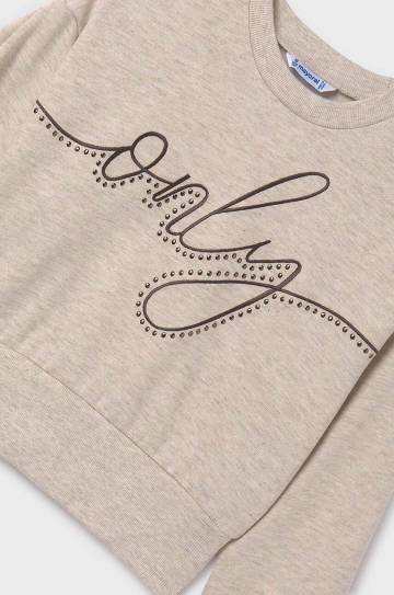 Детская кофта Mayoral цвет бежевый с принтом 7467