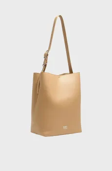 Женская бежевая кожаная сумка Бежевый ONESIZE Bimba Y Lola 252BBAJ9U.10627