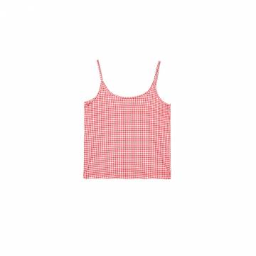 Cropp - Трикотажний топ з картатим принтом - різнобарвний Cropp - Трикотажний топ з картатим принтом - різнобарвний