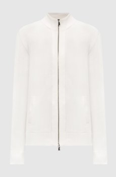 Белый кардиган из хлопка