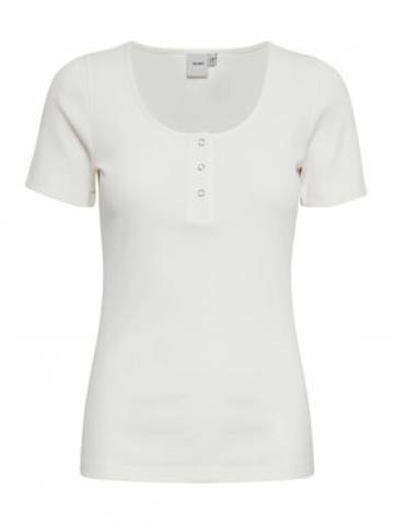 ICHI Блузка 20115914 Білий Slim Fit ICHI Блузка 20115914 Білий Slim Fit