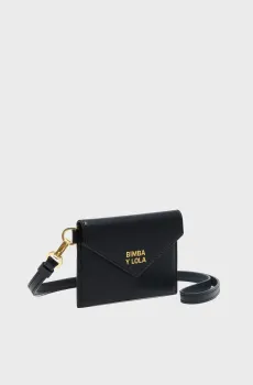 Женский черный кожаный кошелек Черный ONESIZE Bimba Y Lola 252BB1174.11000