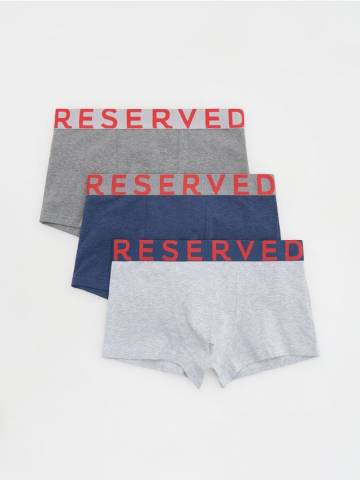 Reserved - Класичні боксери, 3 шт. - темно-сірий - 565CS-90X Reserved - Класичні боксери, 3 шт. - темно-сірий - 565CS-90X