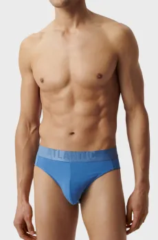 Мужские голубые брифы Голубой M Atlantic MP-1585