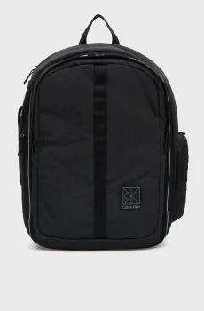 Мужской черный рюкзак с узором UTILITY EMBLEM AOP Черный ONESIZE Calvin Klein LV04D3384G