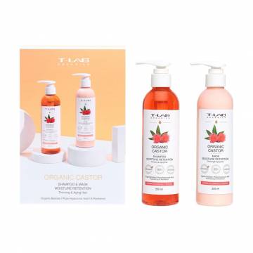 Подарочный набор для тонких и ослабленных волос T-LAB Professional Organics Castor (шампунь, 250 мл + маска, 250 мл) Подарочный набор для тонких и ослабленных волос T-LAB Professional Organics Castor (шампунь, 250 мл + маска, 250 мл)