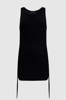 Черный топ Mara в рубчик