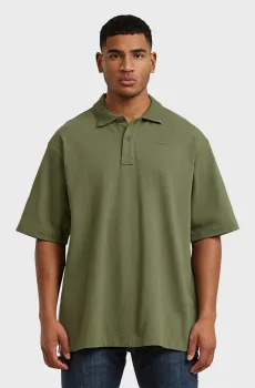 Мужское оливковое поло Loose Оливковый L G-Star RAW D28566,E342