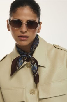 Reserved - Рожеві сонцезахисні окуляри - пильно-коричневий - 871ID-98X