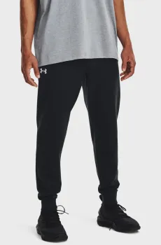 Мужские черные спортивные брюки UA Rival Fleece Joggers Черный XL Under Armour 1379774-001