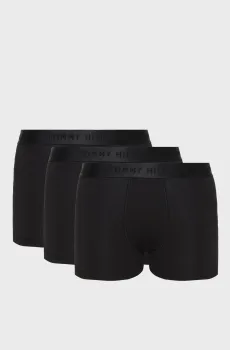 Мужские черные боксеры (3 шт) Черный S Tommy Hilfiger UM0UM02760