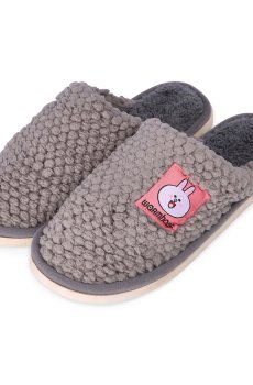 Женские комнатные тапочки 2Step закрытые, серые, размер 36-37 (WWSL2023-18-Bl)