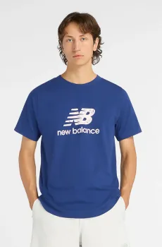 Мужская синяя футболка Sport Essentials Stamp Logo Синий XL New Balance MT61T9SKBUY