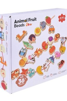 Детская развивающая игрушка Shantou Jinxing Animal Fruit Beads, от 3 лет (C9429)