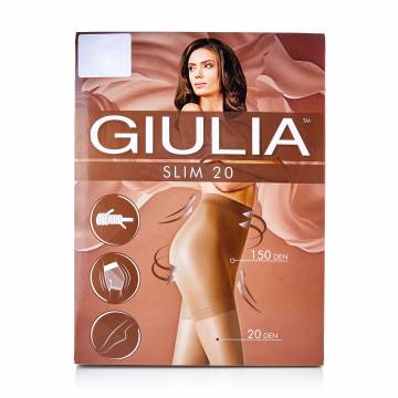Колготки женские Giulia Slim классические, с подтягивающими шортиками, 20 DEN, Caramel, размер 2 Колготки женские Giulia Slim классические, с подтягивающими шортиками, 20 DEN, Caramel, размер 2