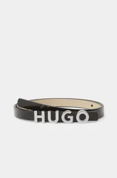 Женский черный ремень Черный 75 HUGO 10101