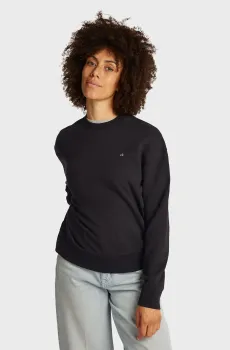 Женский черный свитшот CK EMB REGULAR TERRY SWEATSHIRT Черный M Calvin Klein K20K208092