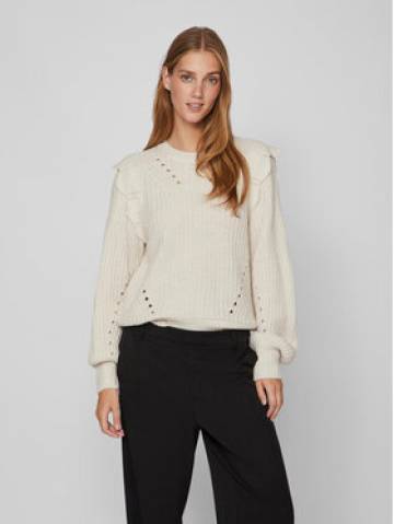 Vila Светр Norila 14090231 Écru Regular Fit Vila Светр Norila 14090231 Écru Regular Fit