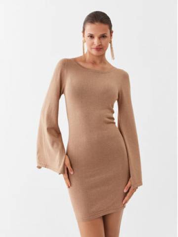 Liu Jo Трикотажна сукня CF3189 MS32N Золотий Regular Fit Liu Jo Трикотажна сукня CF3189 MS32N Золотий Regular Fit