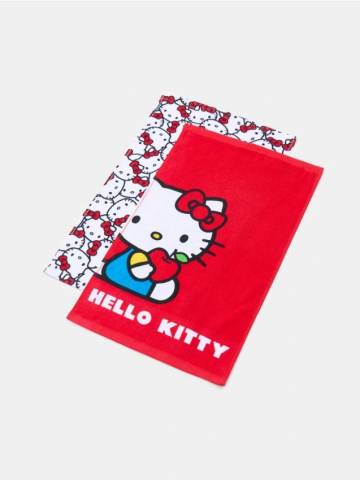 Набір рушників 2 pack Hello Kitty - червоний Набір рушників 2 pack Hello Kitty - червоний