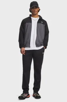 Мужской черный спортивный костюм (кофта, брюки) UA EMEA Tracksuit Novelty Черный XXL Under Armour 6009355-001