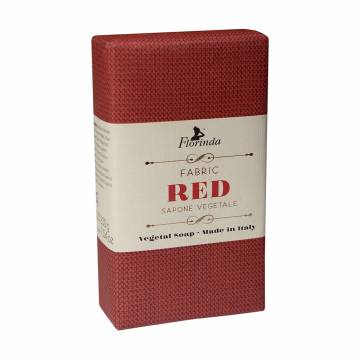Натуральное мыло Florinda Vegetal Soap Fabric Red Итальянские ткани, Красное, 200 г Натуральное мыло Florinda Vegetal Soap Fabric Red Итальянские ткани, Красное, 200 г