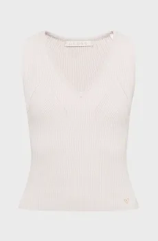 Женский бежевый топ Бежевый XS Guess W6RR36.Z0132;G9B8