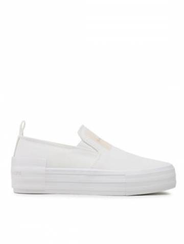 Calvin Klein Jeans Кросівки Bold Vulc Flatf Slipon Wn YW0YW01040 Білий Calvin Klein Jeans Кросівки Bold Vulc Flatf Slipon Wn YW0YW01040 Білий
