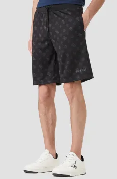 Мужские черные шорты с узором Черный L Guess Z6GD03.K2851;FJCD