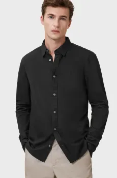 Мужская черная рубашка HAWTHORNE Черный M AllSaints M150SB