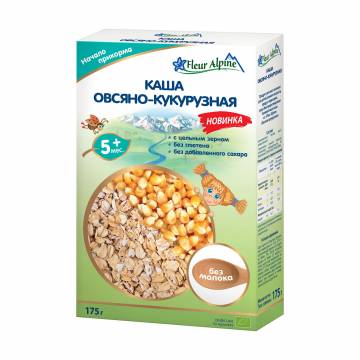 Детская безмолочная каша Fleur Alpine Organic Овсяно-кукурузная, от 5 месяцев, 175 г Детская безмолочная каша Fleur Alpine Organic Овсяно-кукурузная, от 5 месяцев, 175 г