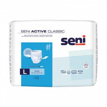 Подгузники-трусы для взрослых Seni Active Classic размер Large, 10 шт Подгузники-трусы для взрослых Seni Active Classic размер Large, 10 шт
