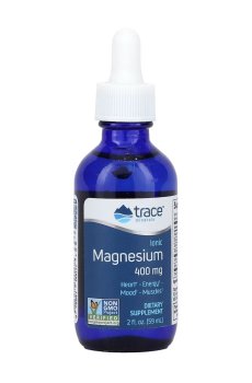 Ионизированный магний Trace Minerals Ionic Magnesium 400 мг, в каплях, 59 мл