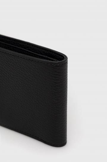 Кожаные кошелёк и чехол для карт Emporio Armani мужской цвет чёрный Кожаные кошелёк и чехол для карт Emporio Armani мужской цвет чёрный