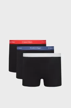 Мужские черные боксеры (3 шт) RELAXED FIT TRUNK 3PK Черный S Calvin Klein LV00NB4286